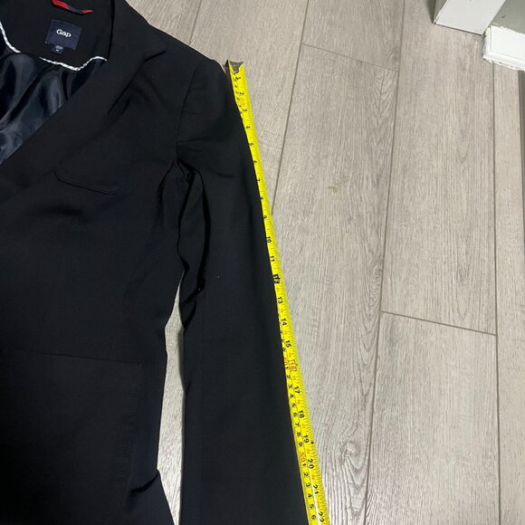 Gap Blazer Size Black 10 (24 inch Sleeves) EUC - Picture 6 of 6
